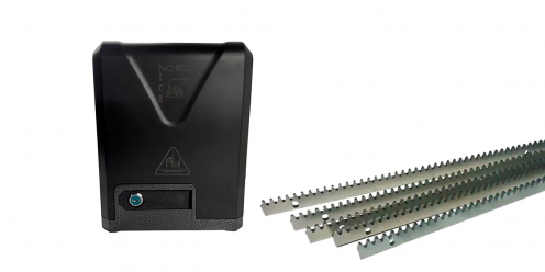 Комплект электропривода для откатных ворот HOME GATE NI800Z + зубчатая рейка 5 шт.